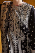 3Pc Embroidered lawn suit with Embroidered khaddi net Dupatta