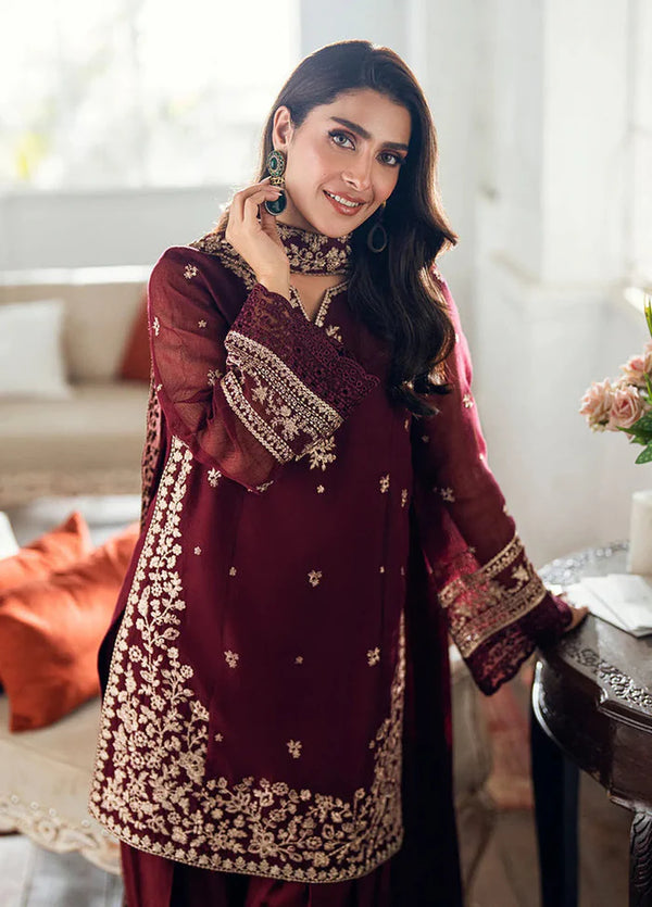 3Pc Lawn Embroidered with Bamber Embroidered Dupatta