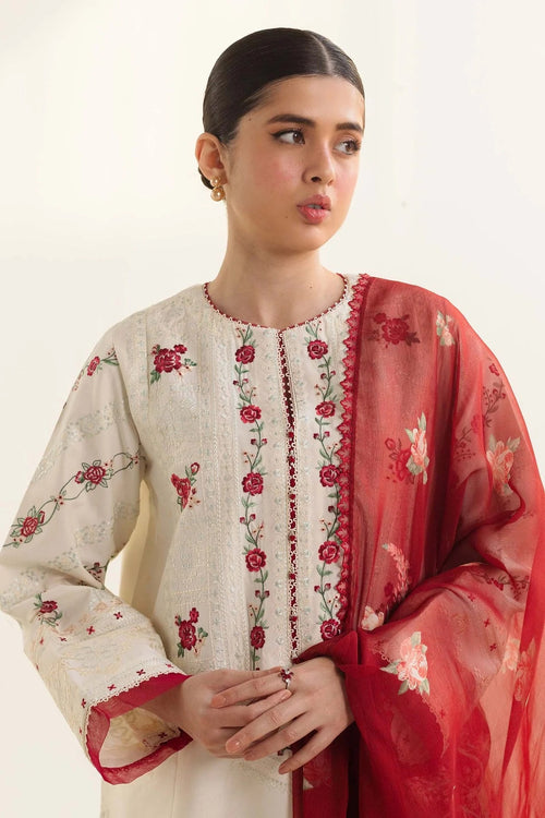 3 Piece Embroidered Lawn Suit