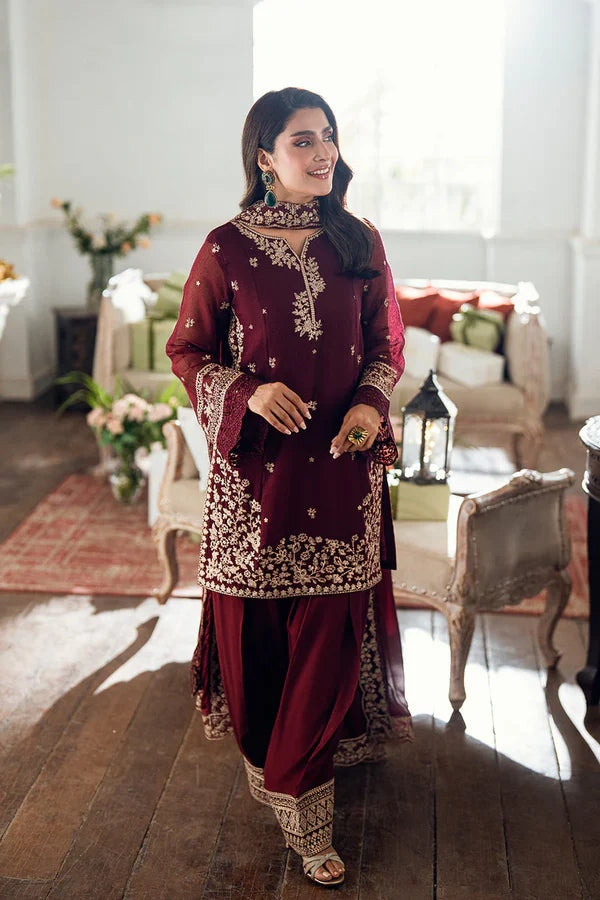 3Pc Lawn Embroidered with Bamber Embroidered Dupatta