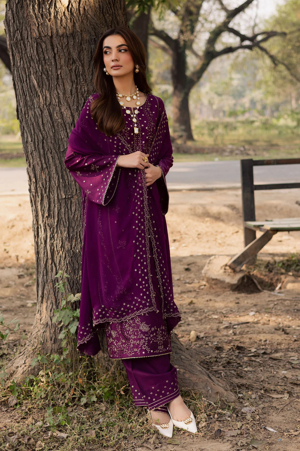 Embroidered Lawn Suit with Cotton Net Dupatta