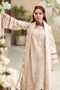 Embroidered Lawn 3Pc with Embroidered Khaddi net Dupatta