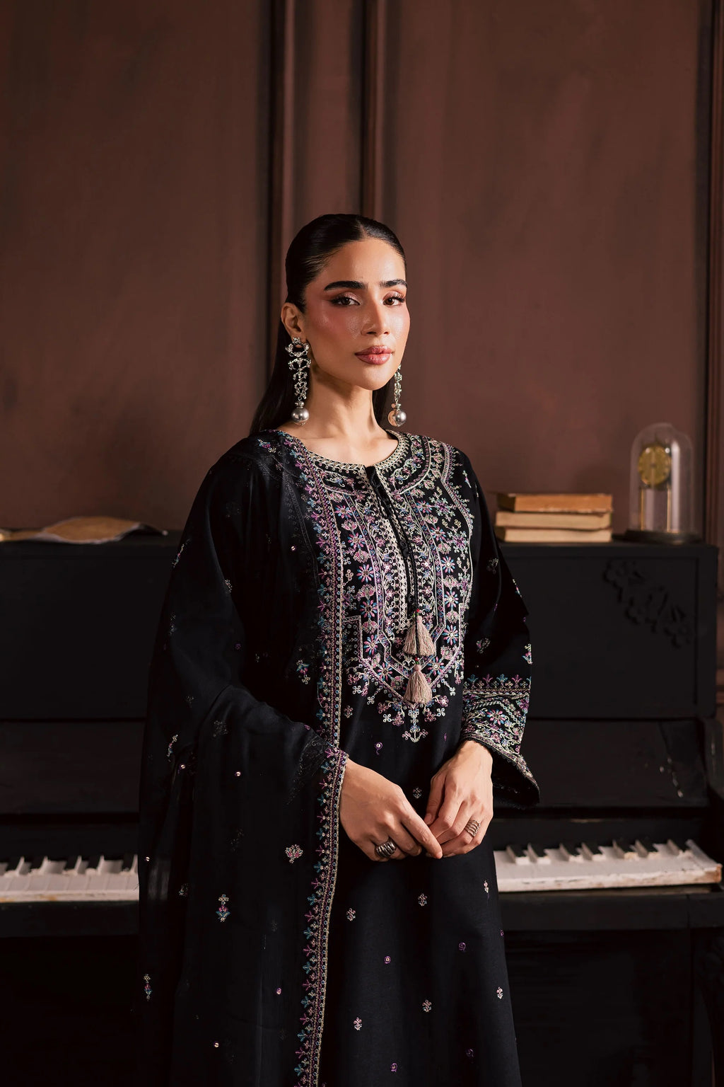 Embroidered Lawn Suit with Bamber chiffon Dupatta