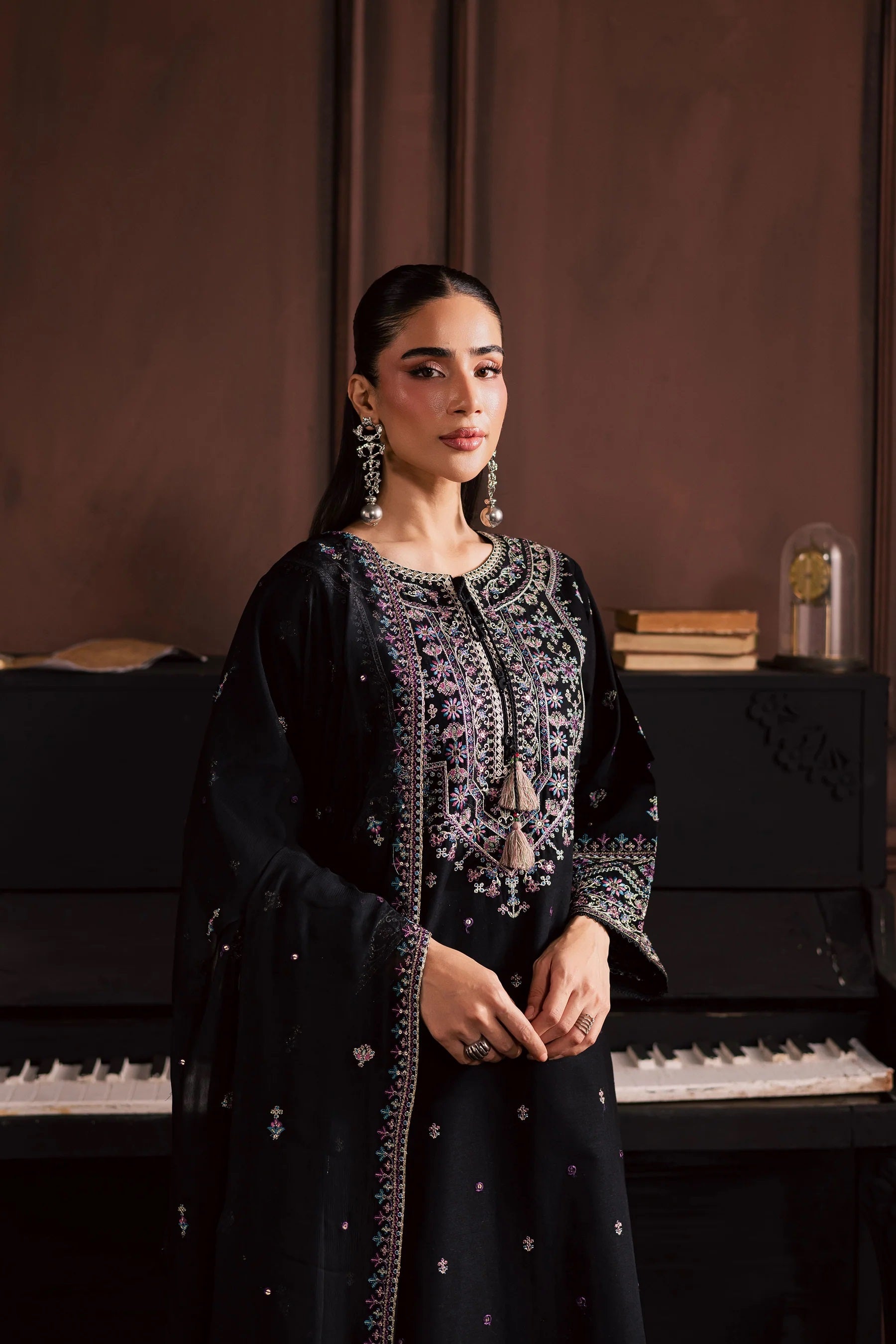 Embroidered Lawn Suit with Bamber chiffon Dupatta