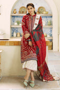 Embroidered Lawn 3Pc with printed slub Diamond Dupatta