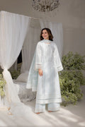3Pc Luxury Embroidered Lawn with voil Dupatta