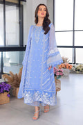3PC Lawn Shirt with Organza Embroidered Dupatta – Premium Party Wear
