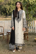 3Pc Lawn Embroidered Shirt with chiffon Embroidered Dupatta